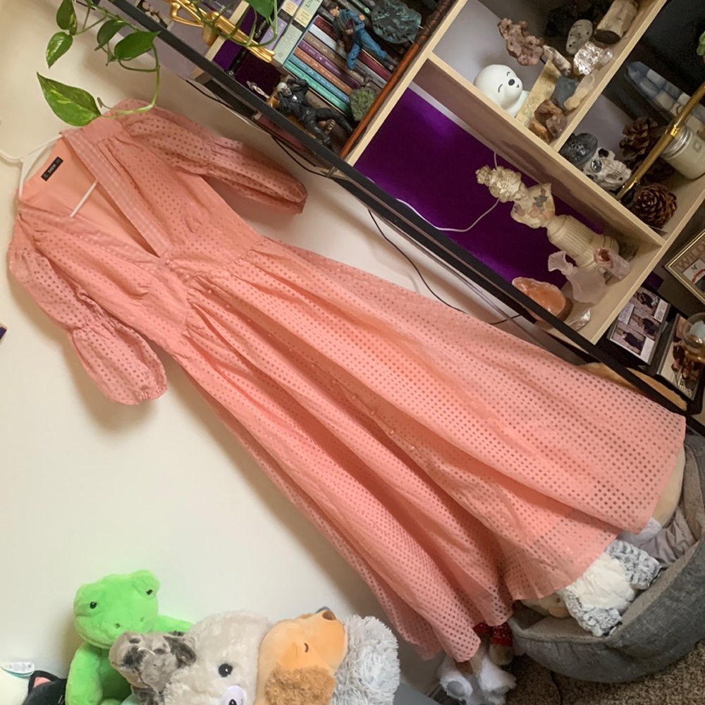 Cottagecore Pink Check dress